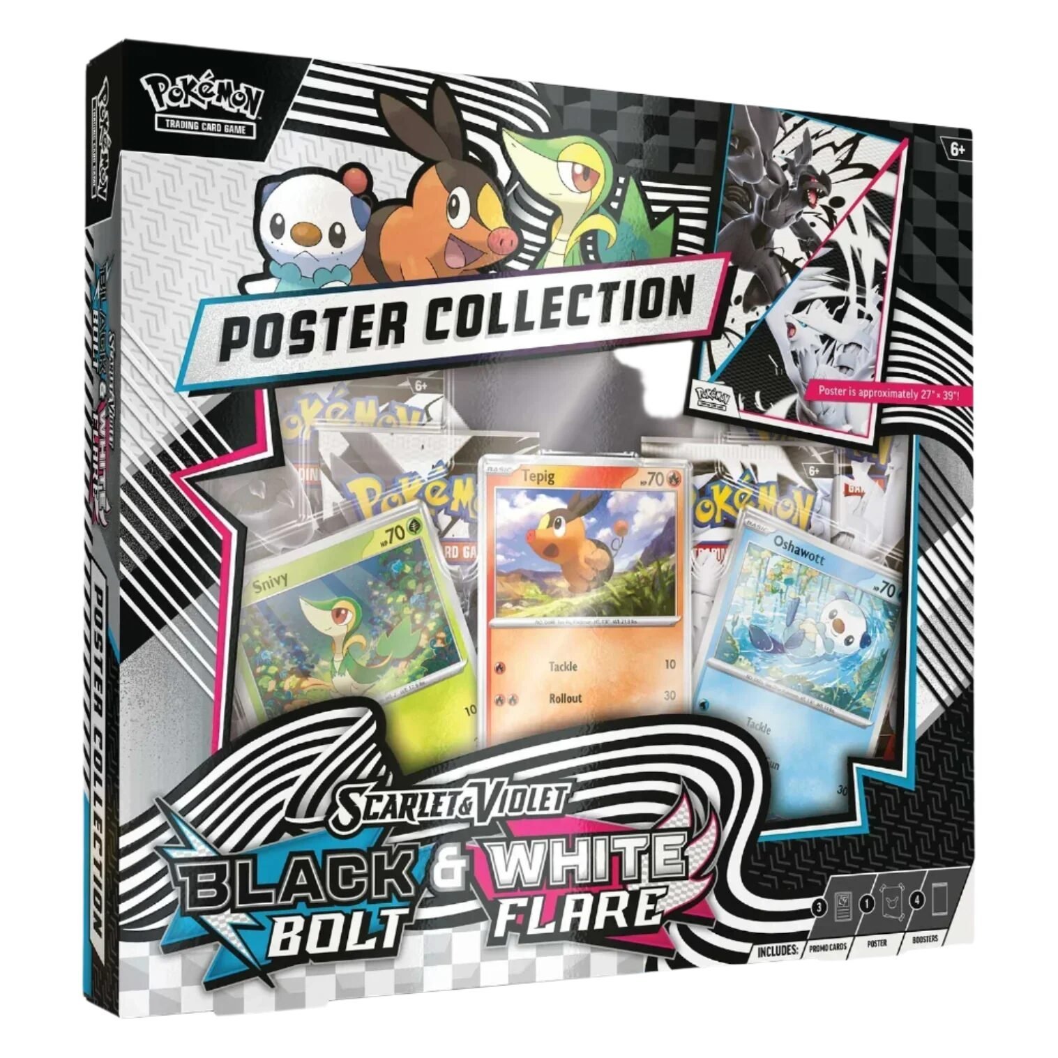 Pokemon TCG - Scarlet & Violet - Black Bolt & White Flare - Unova Poster Collection