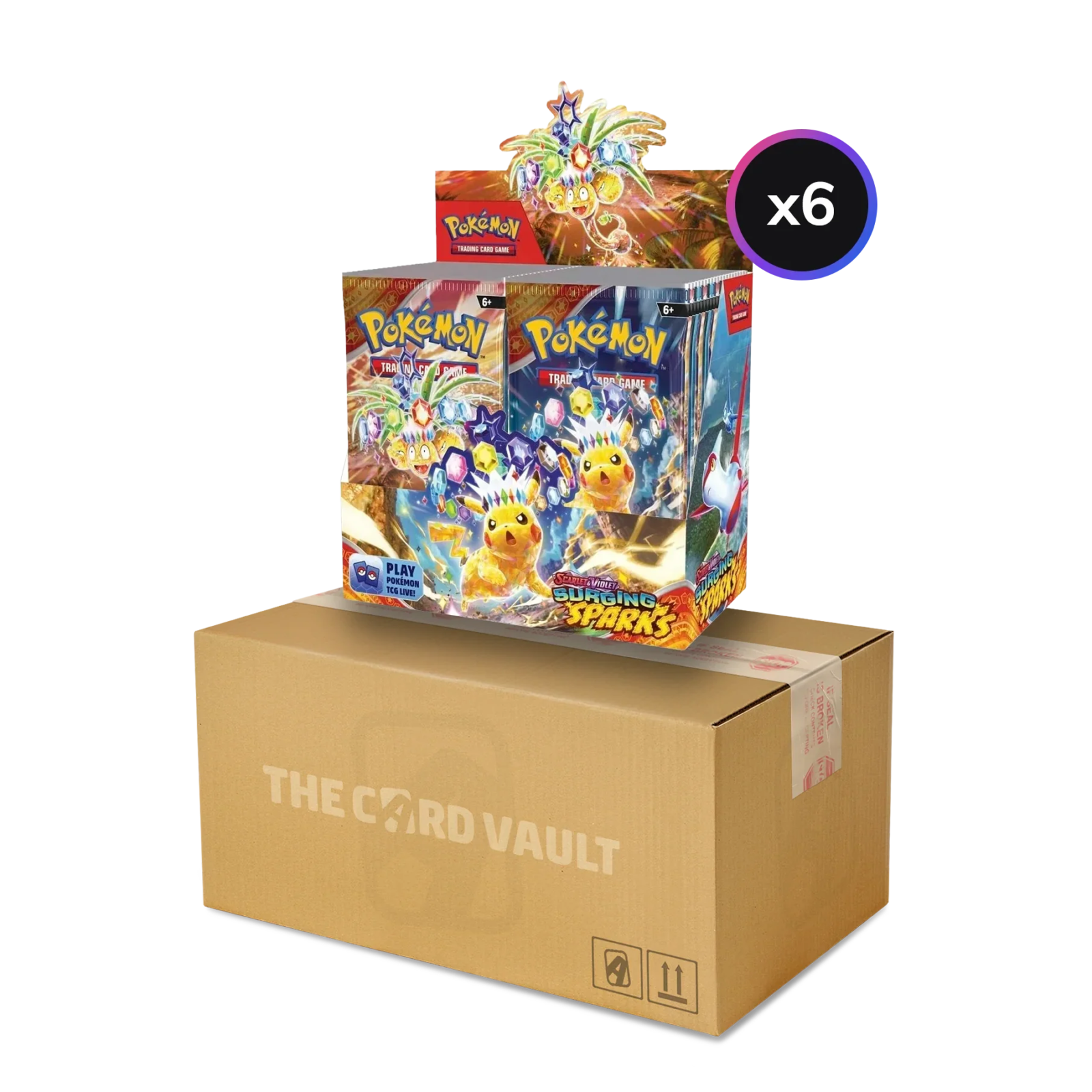 Pokemon TCG - Scarlet & Violet - Surging Sparks - Display Case (6x Booster Boxes)