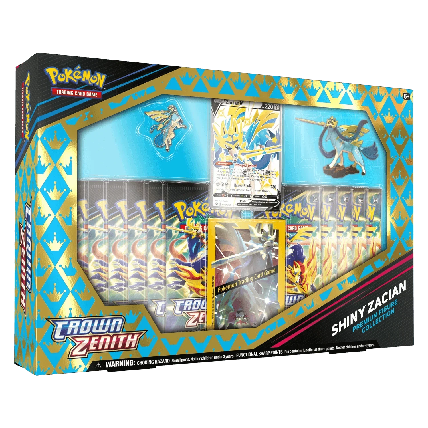 Pokemon TCG - Sword & Shield - Crown Zenith - Premium Figure Collection - Zacian V