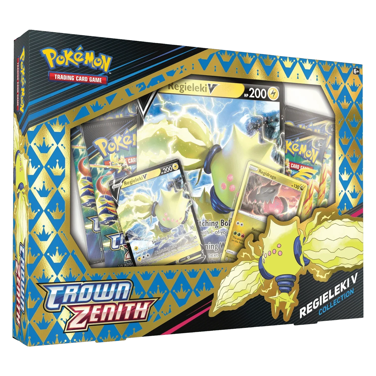 Pokemon TCG - Sword & Shield - Crown Zenith - Regieleki V Collection Box