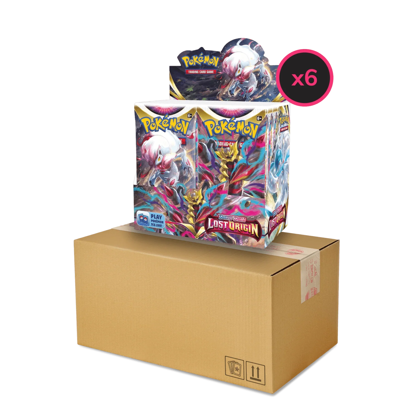 Pokemon TCG - Sword & Shield - Lost Origin - Display Case (6x Booster Boxes)