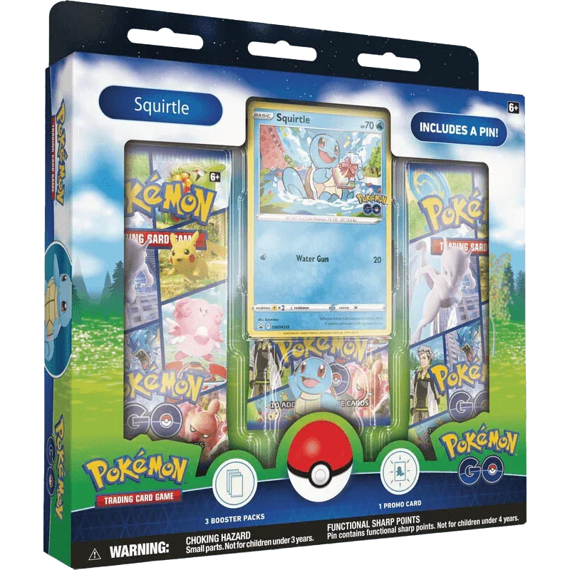 Pokemon TCG - Sword & Shield - Pokémon GO - Pin Collection - Squirtle